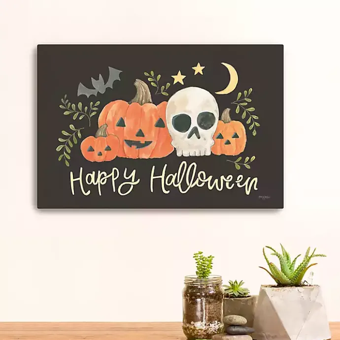 New Kirklands Home Happy Halloween Jack-O-Lantern Canvas Art Print