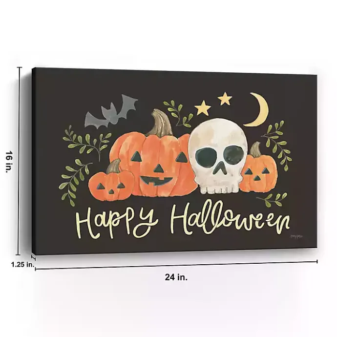 New Kirklands Home Happy Halloween Jack-O-Lantern Canvas Art Print