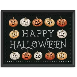 Online Kirklands Home Happy Halloween Jack-o-Lanterns Framed Art Print