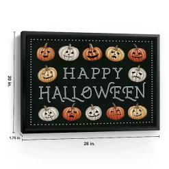 Online Kirklands Home Happy Halloween Jack-o-Lanterns Framed Art Print