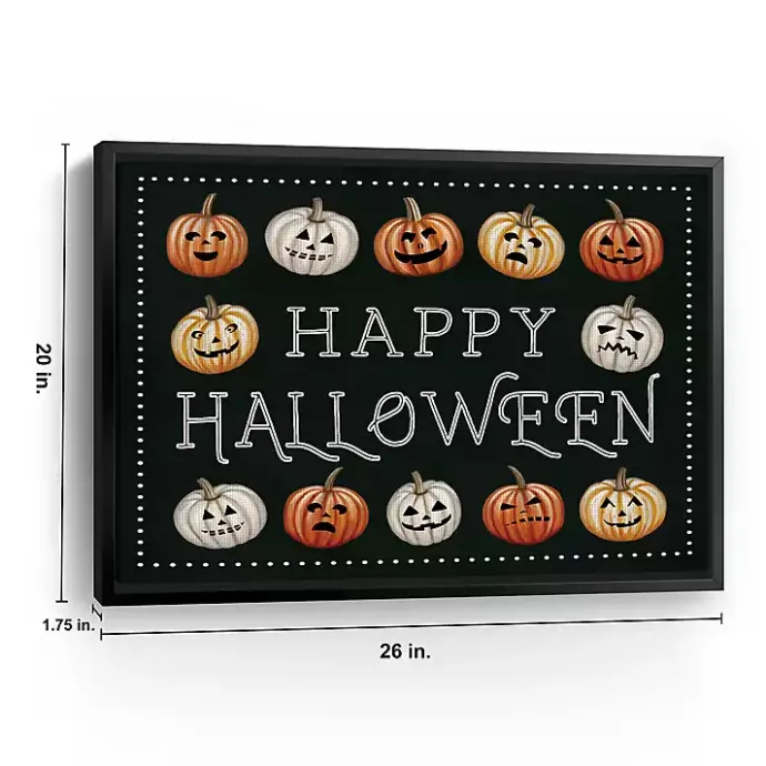 Online Kirklands Home Happy Halloween Jack-o-Lanterns Framed Art Print