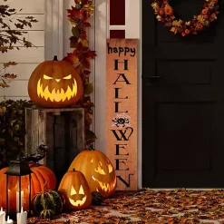 Outlet Kirklands Home Happy Halloween Spider Porch Board