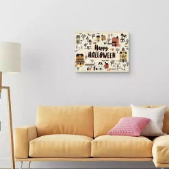 Sale Kirklands Home Happy Halloween Town Halloween Wall Art