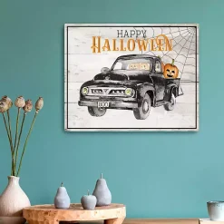 Hot Kirklands Home Happy Halloween Truck Canvas Art Print