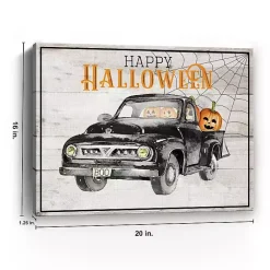Hot Kirklands Home Happy Halloween Truck Canvas Art Print