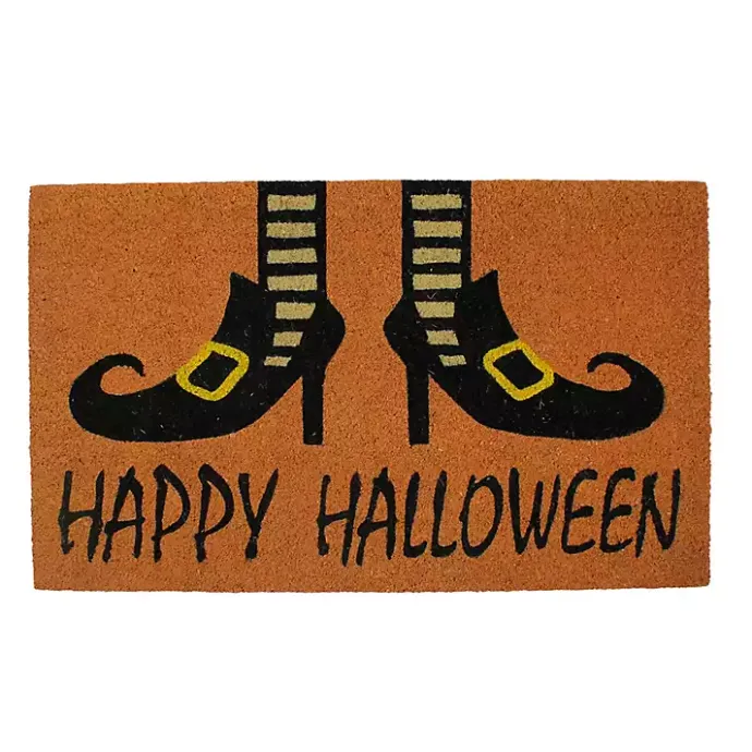 Kirklands Home Happy Halloween Witch Feet Doormat