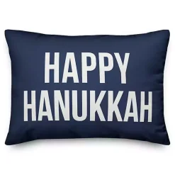 Clearance Kirklands Home Happy Hanukkah Lumbar Pillow