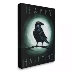 Sale Kirklands Home Happy Haunting Black Crow Canvas Art Print