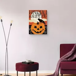 Outlet Kirklands Home Happy Haunting Jack O Lantern Canvas Art Print Orange