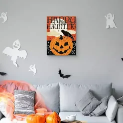 Outlet Kirklands Home Happy Haunting Jack O Lantern Canvas Art Print Orange