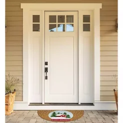 Outlet Kirklands Home Happy Holidays Half Circle Coir Doormat