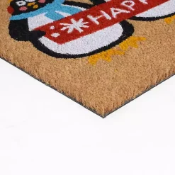 Best Kirklands Home Happy Holidays Penguins Doormat Multi