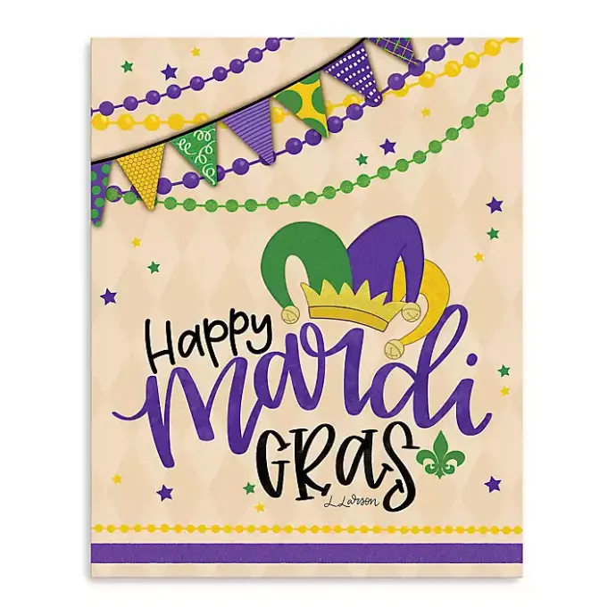 Online Kirklands Home Happy Mardi Gras Canvas Art Print