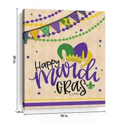 Online Kirklands Home Happy Mardi Gras Canvas Art Print