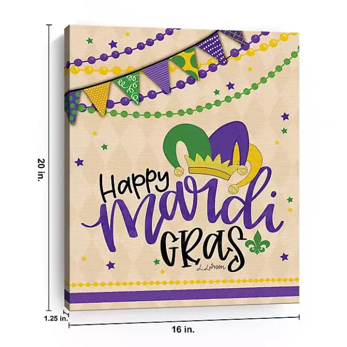 Online Kirklands Home Happy Mardi Gras Canvas Art Print