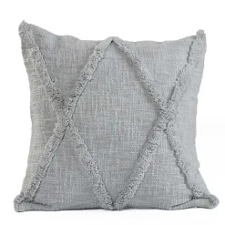 Sale Kirklands Home Harbor Tufted Diamond Pillow, 18 in. Gray