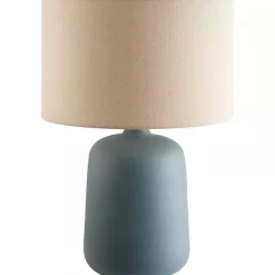 Clearance Kirklands Home Harmonie Blue Ceramic Table Lamp Tan