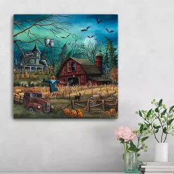 Best Kirklands Home Haunted Farm Canvas Art Print, 20x20