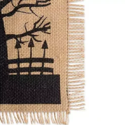 Online Kirklands Home Haunted House Burlap Table Runner