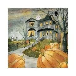 Hot Kirklands Home Haunted House Halloween Wall Plaque