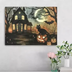 Clearance Kirklands Home Haunted Invite Canvas Art Print