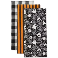 Discount Kirklands Home Haunted Prints Assorted Dishtowels, Set of 3