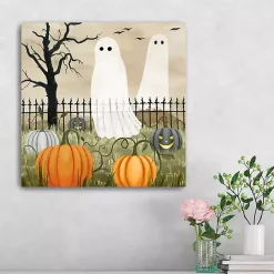 Clearance Kirklands Home Haunted Pumpkin Patch Halloween Wall Plaque