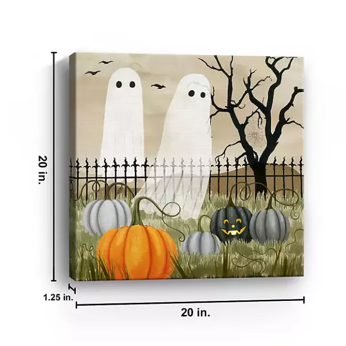 Clearance Kirklands Home Haunting the Pumpkin Patch Canvas Art Print