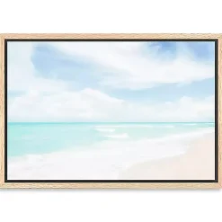New Kirklands Home Hawaiian Beach Framed Canvas Art Print