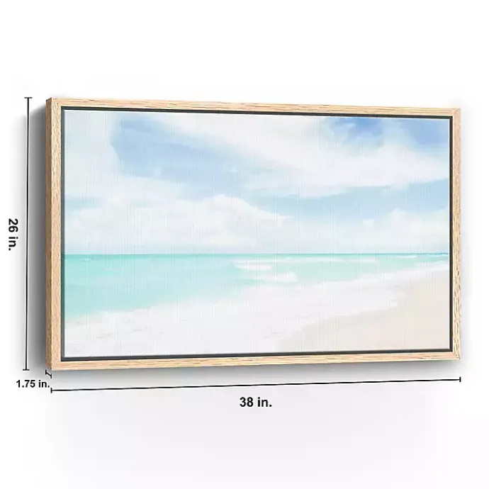 New Kirklands Home Hawaiian Beach Framed Canvas Art Print