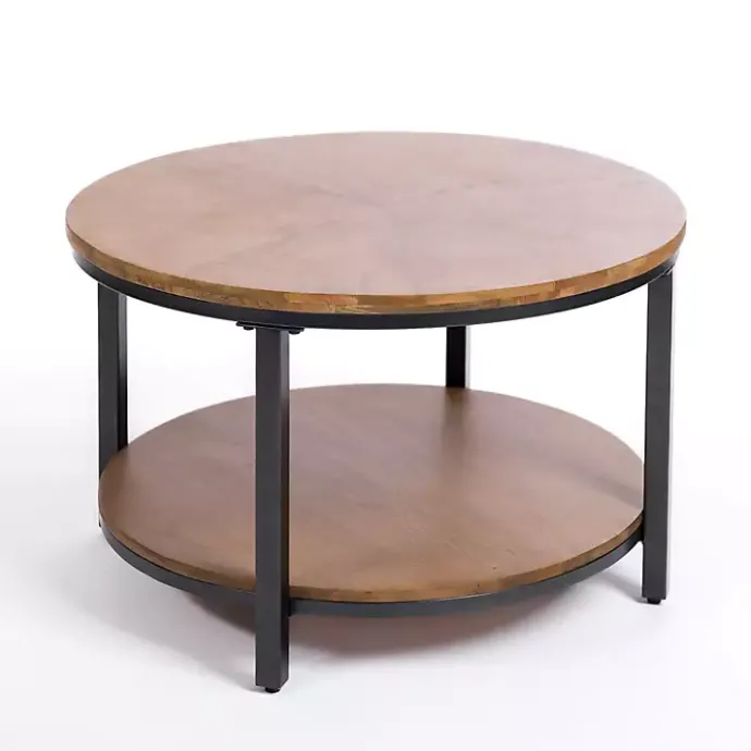 Hot Kirklands Home Hayden Wood and Gunmetal Coffee Table