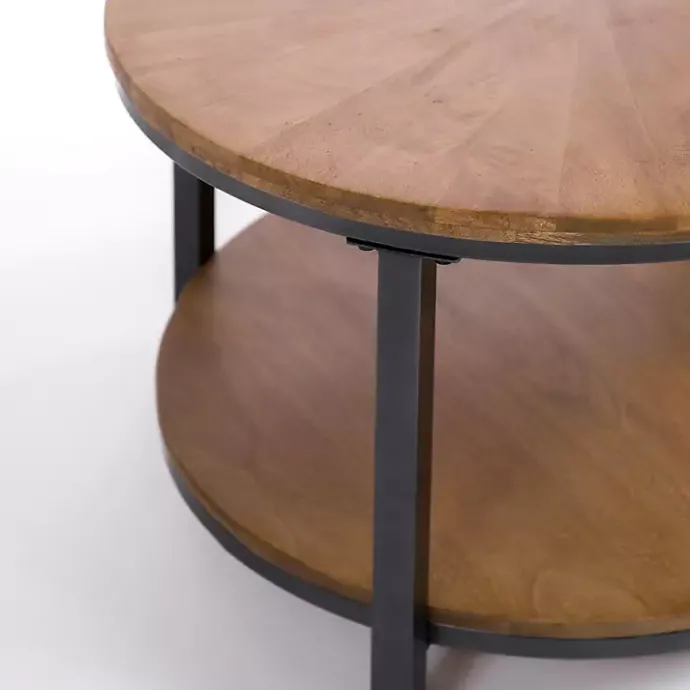 Hot Kirklands Home Hayden Wood and Gunmetal Coffee Table