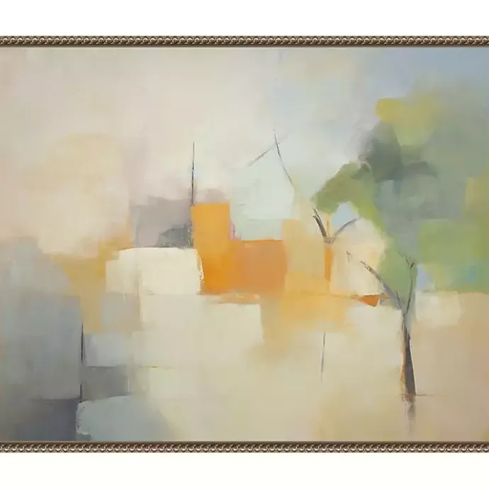 New Kirklands Home Hazy Park Abstract Framed Canvas Art Print