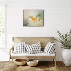 New Kirklands Home Hazy Park Abstract Framed Canvas Art Print