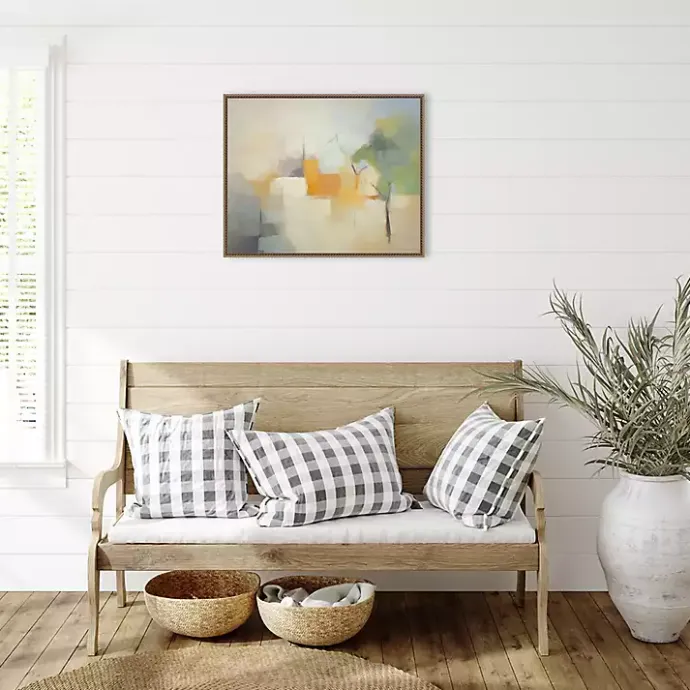 New Kirklands Home Hazy Park Abstract Framed Canvas Art Print