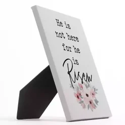 Sale Kirklands Home He is Risen Floral Easel Back Canvas