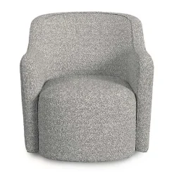 Online Kirklands Home Heather Boucle Swivel Barrel Accent Chair Gray