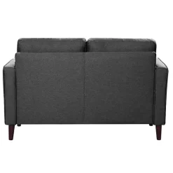 Best Kirklands Home Heather Chelsea Modern Loveseat Gray