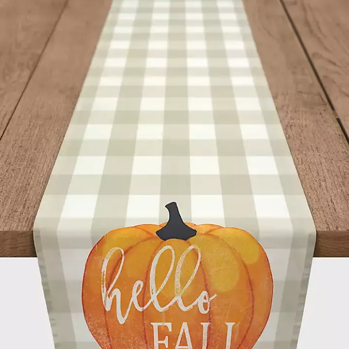 Sale Kirklands Home Hello Fall Buffalo Check Table Runner