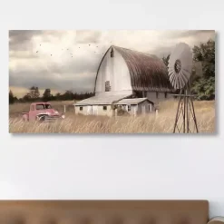 Online Kirklands Home Henderson Bay Farm Canvas Art Print Tan