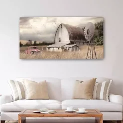 Outlet Kirklands Home Henderson Bay Farm Giclee Canvas Art Print Tan