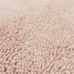 Clearance Kirklands Home High Pile Blush Cotton Non-Skid Classic Bath Mat Pink