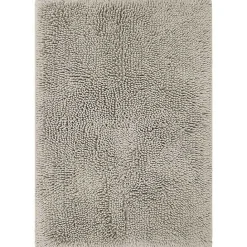 Discount Kirklands Home High Pile Silver Cotton Non-Skid Classic Bath Mat Gray