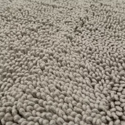 Discount Kirklands Home High Pile Silver Cotton Non-Skid Classic Bath Mat Gray