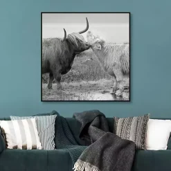 Clearance Kirklands Home Highland Courting Framed Canvas Art Print Gray