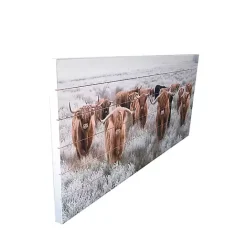 Outlet Kirklands Home Highland Herd Wood Art Print, 45x19 in.