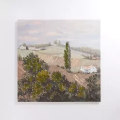 New Kirklands Home Hilly Landscape Canvas Art Print Green