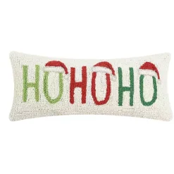 Outlet Kirklands Home Ho Ho Ho Santa Hats Wool Pillow
