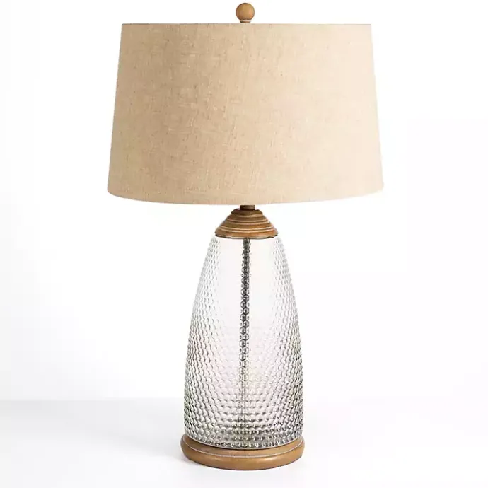 Best Kirklands Home Hobnail Glass Table Lamp Tan