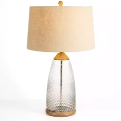 Best Kirklands Home Hobnail Glass Table Lamp Tan